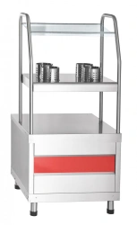 Counter for cutlery and trays with breadbox PSPH-70KM kashir