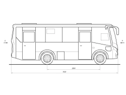 Special purpose motor transport vehicle M3044-30 "Mobile social and household complex" (base vehicle PAZ 4234-04 manufactured in