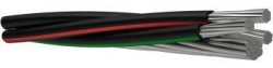 Self-supporting insulated wire for overhead power lines of rated voltage up to 0,6/1 kV inclusive, nominal value