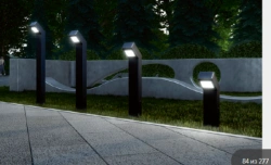 LED outdoor luminaire City Slope Garden 1,2/12