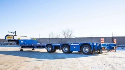 Specialised semi-trailer 98523 in modifications 985231, 985232, 985233, 985234, 985235, 985236 variant with metal parts.