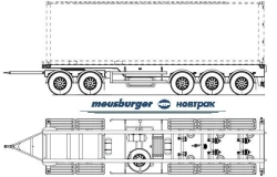 Five-axle AW-560 container trailer