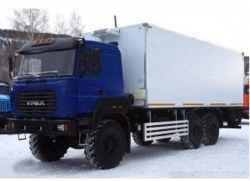 Vehicle for explosives, UZST brand, type UZST02, modification 586B-05 on chassis Ural 4320-82