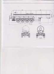 Semi-trailer-tanker PPTST4-12, type PPTST4, modification 96443-0000010-07. Axial unit AGOS-4-GT7-00.00.000 or axial unit BP