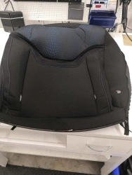 7002211XST33A8P Right rear seat backrest cover (t/black)