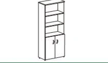 Wooden archive cabinets of "Style Plus" series