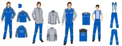 Women's sets for working personnel (jacket, jacket-shirt, waistcoat, trousers) special for employees of the organisations of the