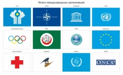 Flags of international organisations. Application method: sublimation printing