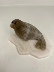 Stone-carved article "Miracle of Baikal" (jade)