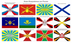 Flags of armed forces, branches of troops and services. Application method: sublimation printing