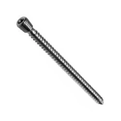 Cylindrical threaded cortical screw