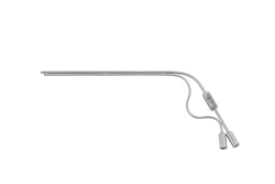 Set of rhinosurgical instruments for endoscopic surgeries in children to work with rigid rhinoscopes with fibre optics