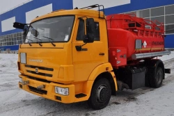 Fuel tanker (ATZ), UZST brand, type 6619-70 on KAMAZ 4308-G5 chassis