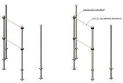 Training apparatus AKS-77 Square target on racks