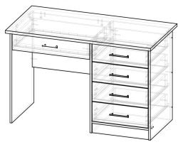 Single-desk desk C 1 Pod