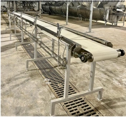 Giblet disassembly conveyor
