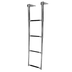 Ship's telescopic folding gangway, 4 black steps, item no. 040103BT