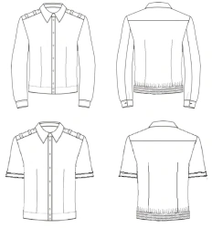 Casual shirts for female servicemen