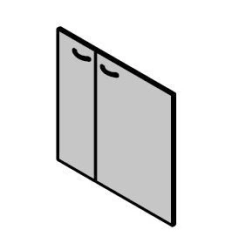 LDPE doors for kitchenette. Set of furniture "Work"