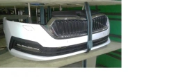 Painted front bumper of car Skoda Octavia, art. 5ER 807 217 XXX, / 5E3 807 217