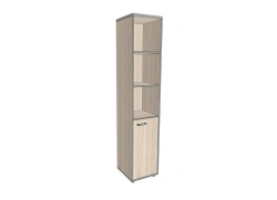 Semi-open shelving unit, high, narrow 406*402*1980 mm ASUZ-3