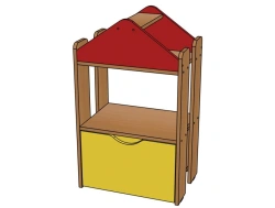 Shelving unit Ks-G1 from set Gorodok / SZh26