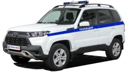 Cars of emergency services and police type M1NT modification M1NTKC on the basis of LADA NIVA, type 2123, modification 212300-.