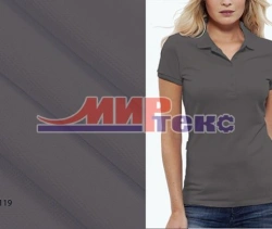 Mixed melange knitted fabric (XL-70%, PE-22%, PU-8%), pressed regular fang.