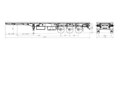 Semitrailer 98134B (loading space design - load-bearing frame, platform)