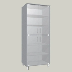 General purpose cupboard with four glass doors model MSGS-4