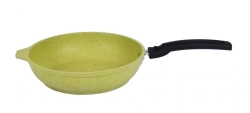 Cast aluminium frying pan 220mm (with non-stick coating) TM Kukmara, with removable Bakelite handle, without lid, the line