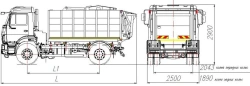 Rear-loading rubbish truck model MK-4540-04