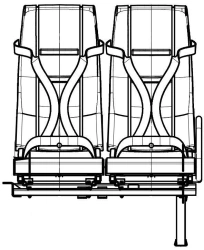 Passenger seat DS15.6840.010-PV04