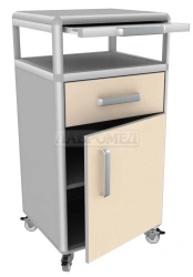 Bedside cabinet TPP-1 from the set of furniture for clinical diagnostic laboratories "Medent-2" from the sets of furniture for c