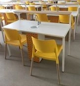Pupil's desk with adjustable sink SU-RR