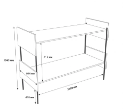 Bunk bed "Combined-2" K632.O
