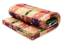 Springless PPU (foam rubber) mattresses with cotton fabrics cover