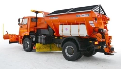 KDM76-10(chassis KamAZ-53605-A5;)complete with: Bunker ORS,RM; Polymer tank RAR-10; Blades PO-2G;UPO-3;SGON-3;BPO-1,8; Watering