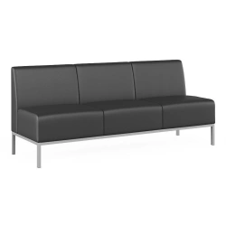 Three-seater office sofa "Bashkir Furniture Factory" brand