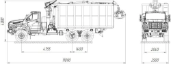 Special truck with CMU VM10L74M (metal truck with CMU), model 5908RH