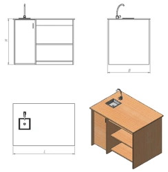 Chemical demonstration table (SDF series)