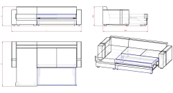Folding sofa (DR series)