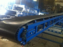 Conveyor : B-800 mm; L. 21,5 m; H=6,324 m; Q=30t/h; V=1,0 m/s; N=7,5 kW.