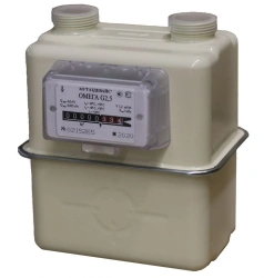 Household volumetric diaphragm gas meters with mechanical thermocorrector OMEGA