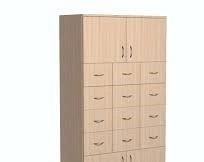 Wooden filing cabinet