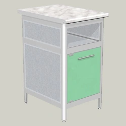 Single-door sideboard with niche model LTG-3