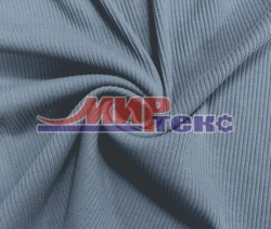 Mixed knitted fabric (PE-47,5%, CHL-47,5%, PU-5%) smooth dyed, 1+1 patching