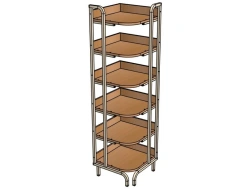 Library corner shelving unit ??09