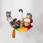 Handmade glass Christmas tree toy "on an umbrella"