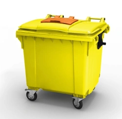 Mobile waste bin 1100 l Art.29.C19.W (20.807.1.20.PE; 21.056.20.PE.W)